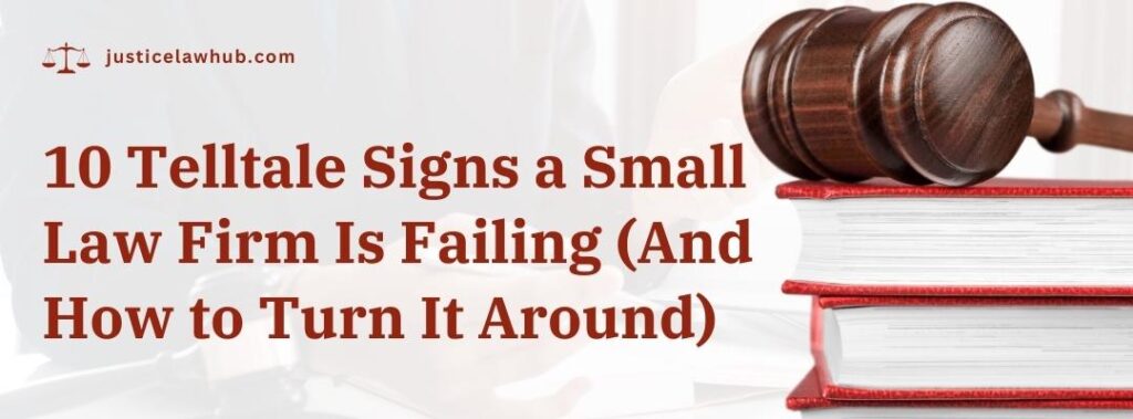 10 Telltale Signs a Small Law Firm Is Failing (And How to Turn It Around)