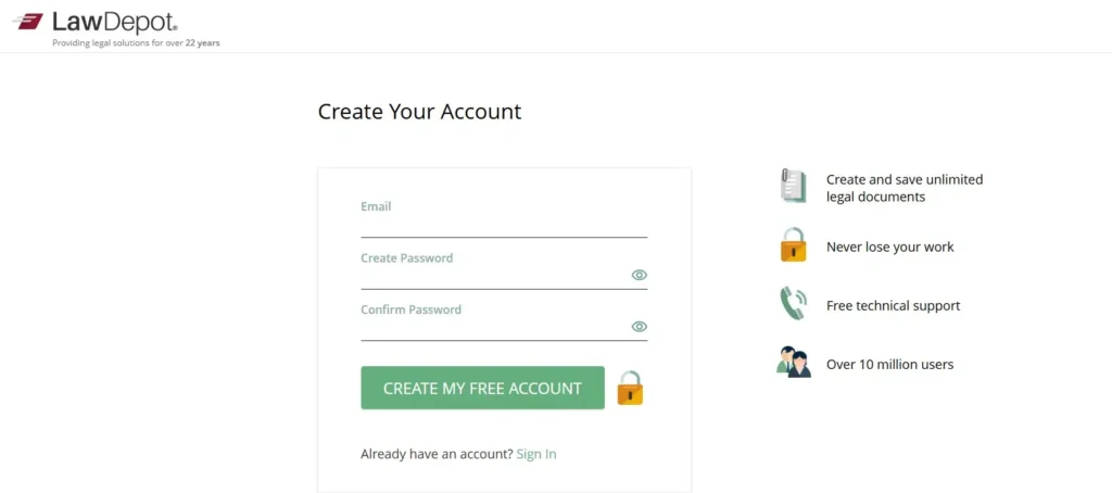 Law Depot Login